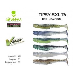 Kit Découverte Leurre Souple - Tipsy 76 Clear Water 3" 7.6cm - Gunki