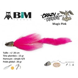 Leurre Hybride - Crazy Rabbit  20cm TP 15g H4/0 - Magic Pink - BIM
